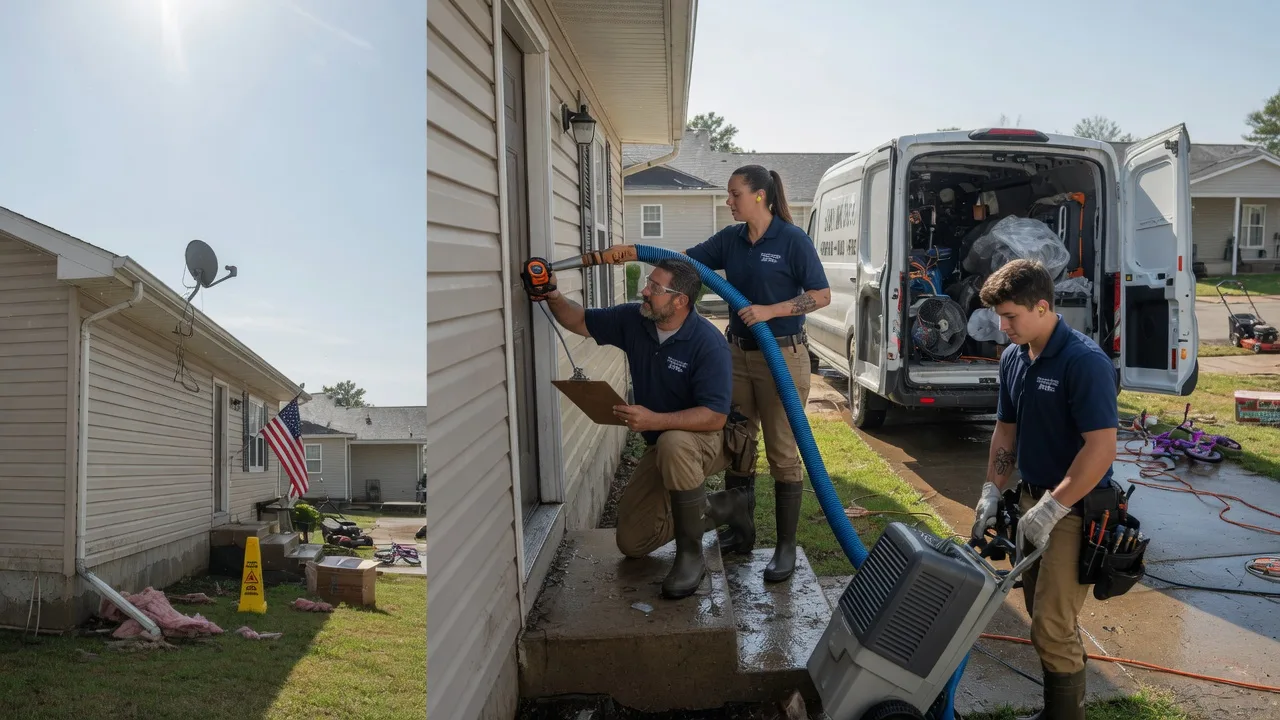 Ceiling Water Damage Restoration in Newtown, MO near me